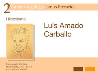 Surrealismo Como elementos definitorios sobrancearemos a potenciación da imaxe irracional, a utilización do símbolo como recurso poético e a escrita automática.  2 A poesía de Vangarda.  Ismos literarios André Bretón 