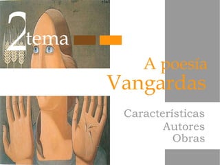 Vangardas A poesía 2 tema Obras  Características Autores 