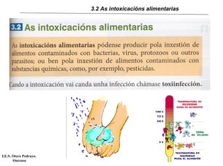 3.2 As intoxicacións alimentarias




I.E.S. Otero Pedrayo.
       Ourense
 