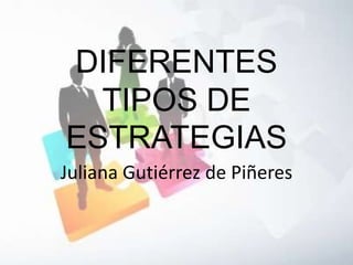 DIFERENTES
TIPOS DE
ESTRATEGIAS
Juliana Gutiérrez de Piñeres

 
