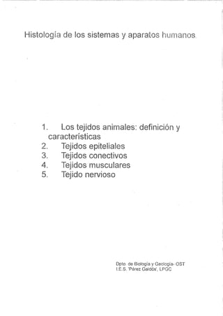 Tema 2. Histología Humana