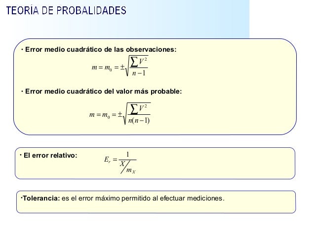 Tema 2. Medición de distancia y teoría de errores