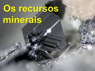 Os recursos
minerais
 