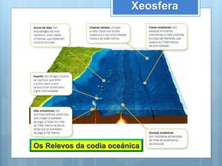 Xeosfera
Os Relevos da codia oceánica
 