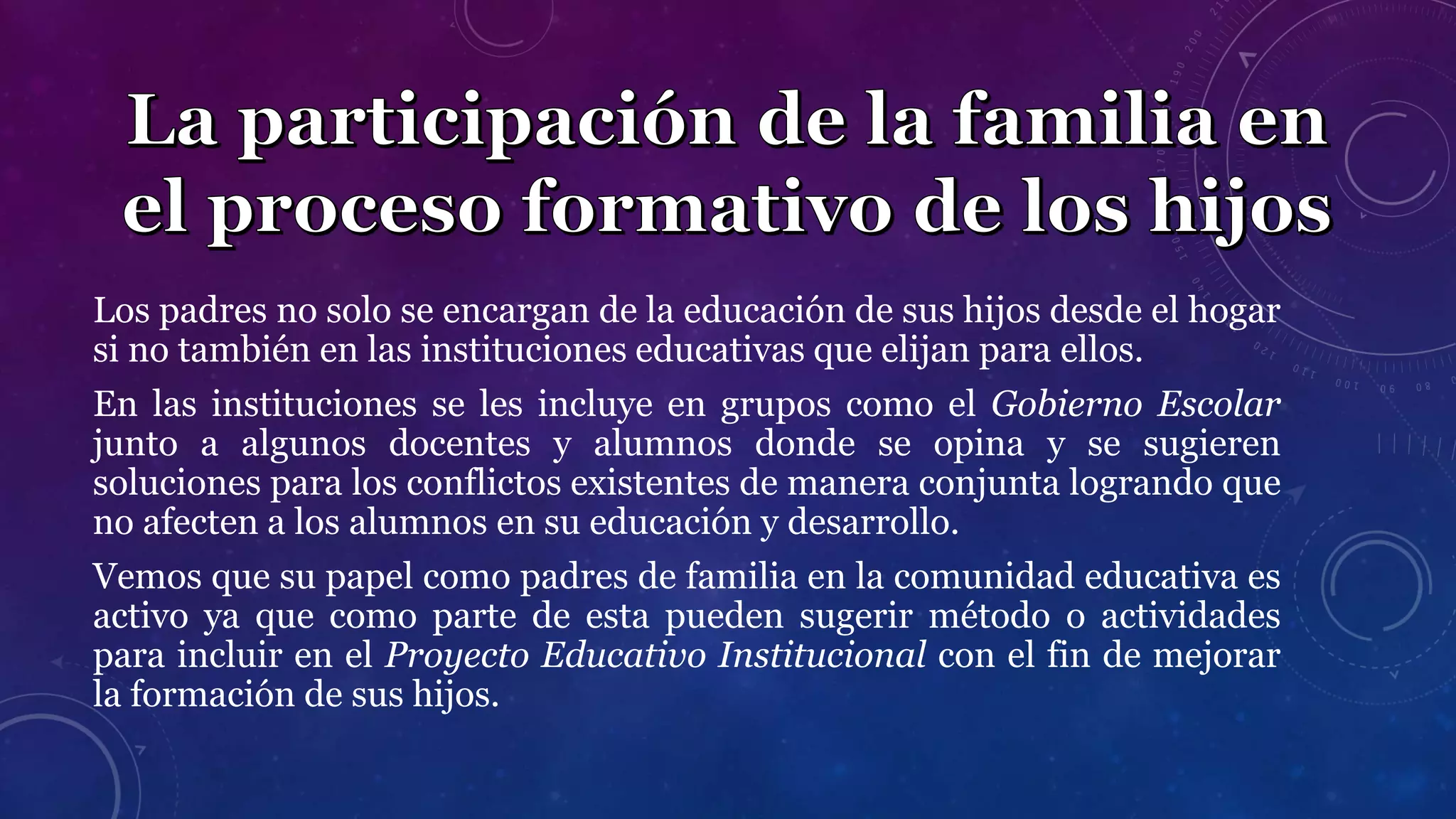 Tema 2. La participación de la familia en el proceso formativo de los ...