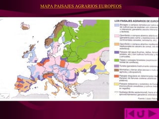 MAPA PAISAJES AGRARIOS EUROPEOS
 