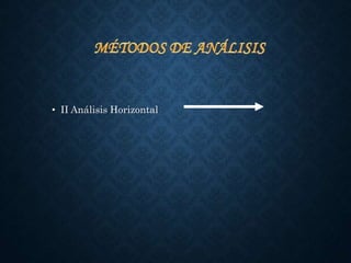 • II Análisis Horizontal
 