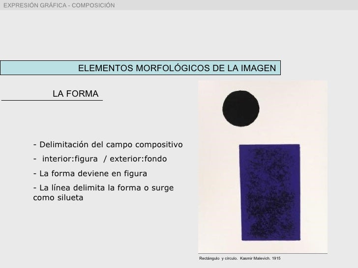 TEMA 2. ELEMENTOS MORFOLÓGICOS DE LA IMAGEN