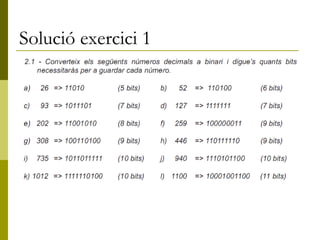 Solució exercici 1 