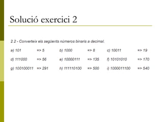 Solució exercici 2 