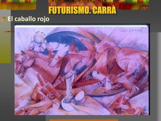 FUTURISMO. CARRÀ
El caballo rojo
 