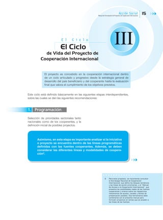 Manual para Formulación de Proyectos de Cooperación Internacional | PDF