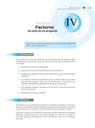 Manual para Formulación de Proyectos de Cooperación Internacional | PDF