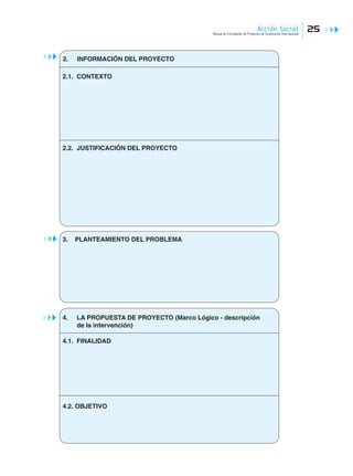 Manual para Formulación de Proyectos de Cooperación Internacional | PDF