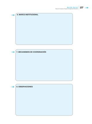 Manual para Formulación de Proyectos de Cooperación Internacional | PDF