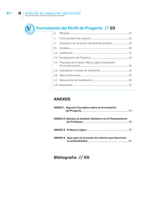 Manual para Formulación de Proyectos de Cooperación Internacional | PDF