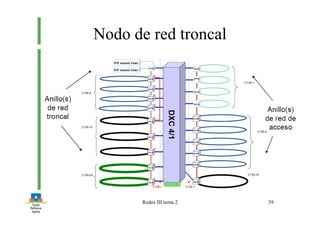 Redes III tema 2 39
Nodo de red troncal
 