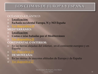 Tema 2 climas y paisajes de la tierra [autoguardado] | PPTX