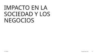 IMPACTO EN LA
SOCIEDAD Y LOS
NEGOCIOS
11/13/2025 Sample Footer Text 10
 