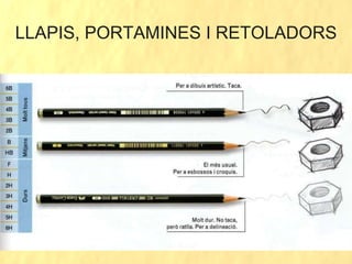 LLAPIS, PORTAMINES I RETOLADORS 
