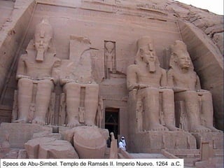 Speos de Abu-Simbel. Templo de Ramsés II. Imperio Nuevo. 1264 a.C.
 