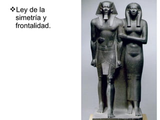 Ley de la
simetría y
frontalidad.
 