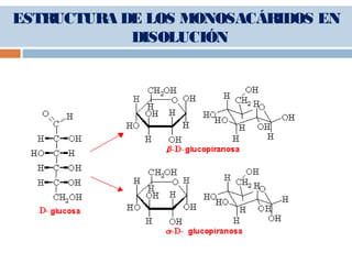 ESTRUCTURA DE LOS MONOSACÁRIDOS EN
DISOLUCIÓN
 