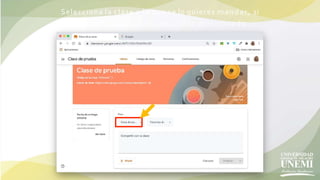 Selecciona la clase a la que se lo quieres mandar, si
seleccionas varias va a todo el alumnado
 