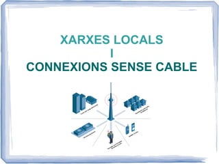 XARXES LOCALS 
I 
CONNEXIONS SENSE CABLE 
 