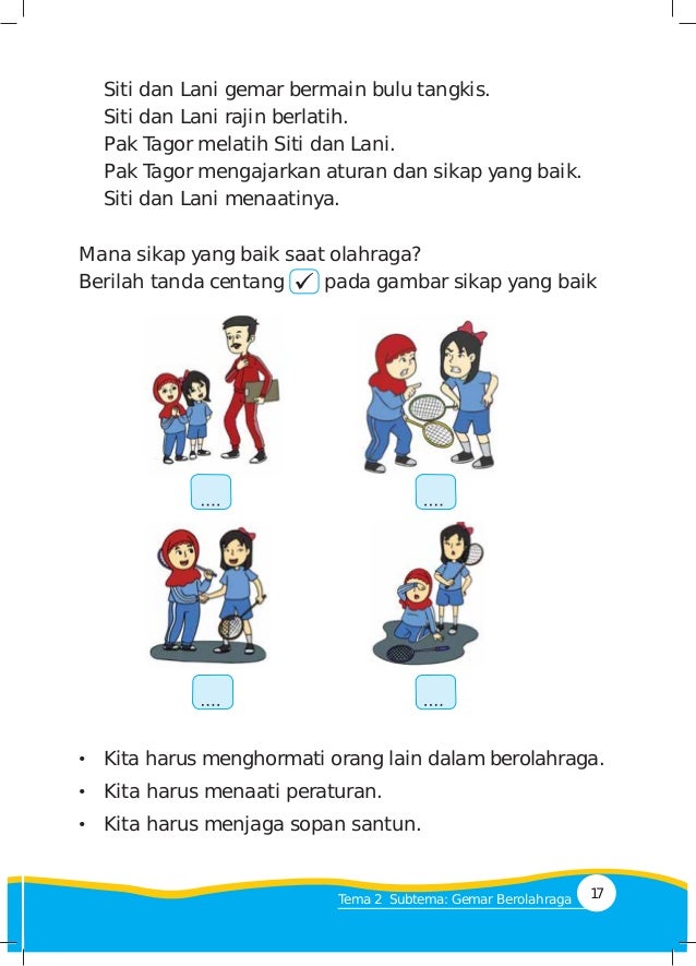 dapatkan gambar animasi Tema 2 Kegemaranku Kelas 1 Terupdate