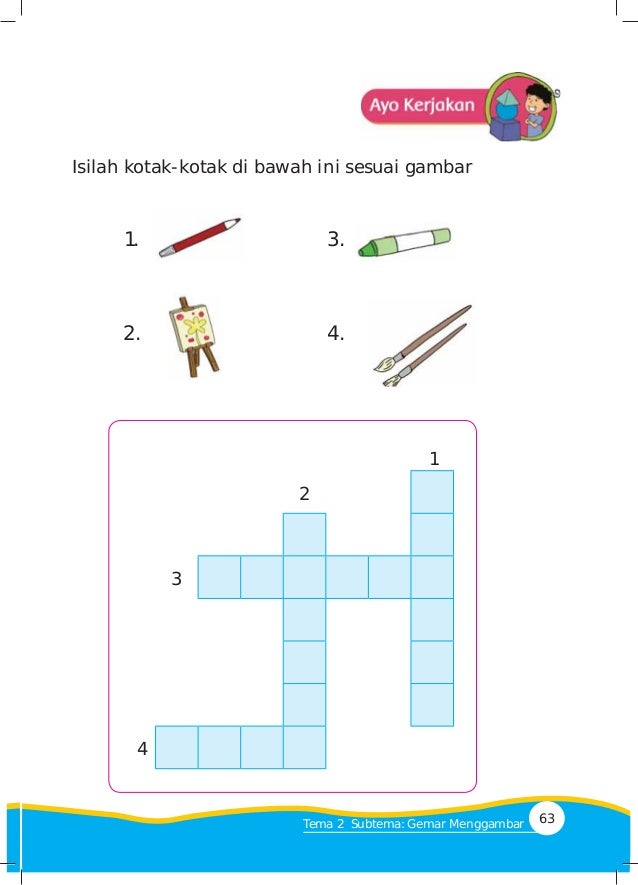 Tema 2 Kegemaranku Kelas 1 Tema 2 Kegemaranku Kelas 1