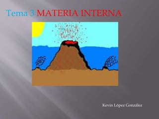 Tema 3 MATERIA INTERNA 
Kevin López González 
 
