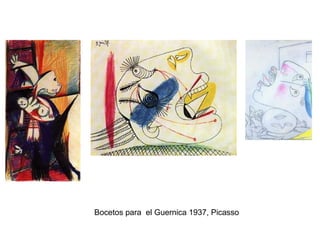 Bocetos para el Guernica 1937, Picasso

 