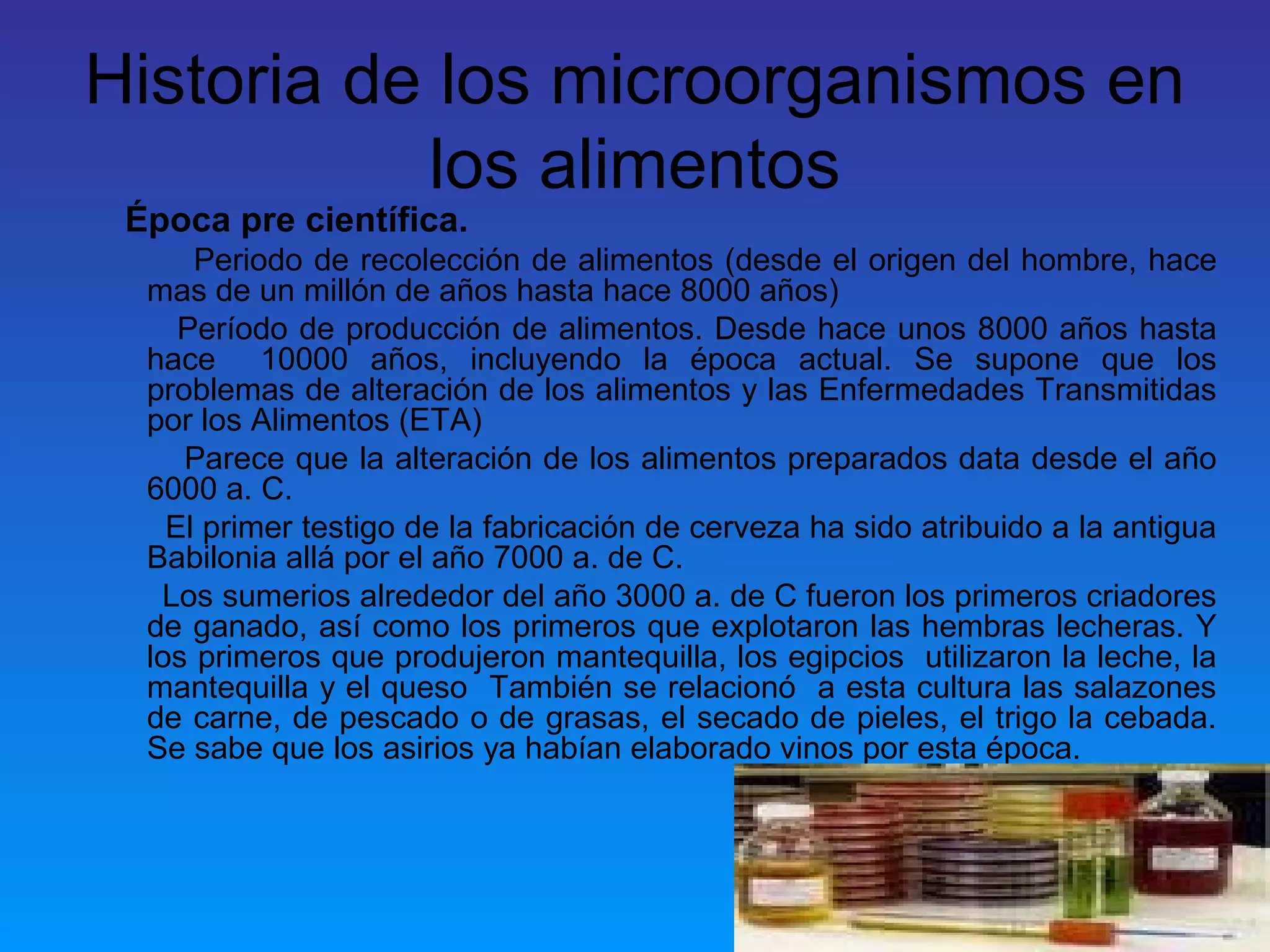 Tema 2 microbiologia de los alimentos | PPT