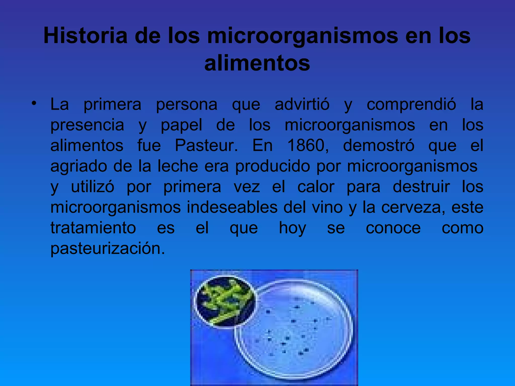 Tema 2 microbiologia de los alimentos | PPT