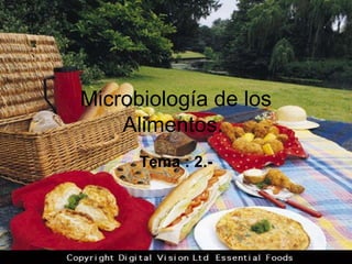 Microbiología de los
Alimentos.
Tema : 2.-
 