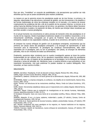 Tema 2 nuevos paradigmas en las organizaciones | PDF