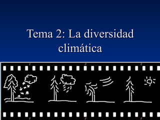 Tema 2: La diversidad
climática

 