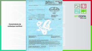 Conocimiento de
embarque marítimo
 