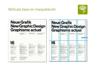 Retícula base en maquetación
 
