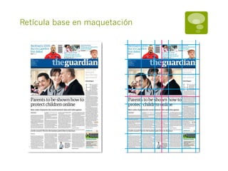 Retícula base en maquetación
 