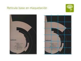 Retícula base en maquetación
 