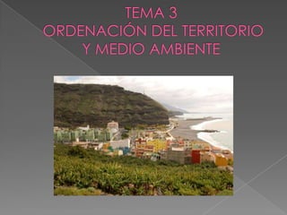 TEMA 3 ORDENACIÓN DEL TERRITORIO Y MEDIO AMBIENTE 