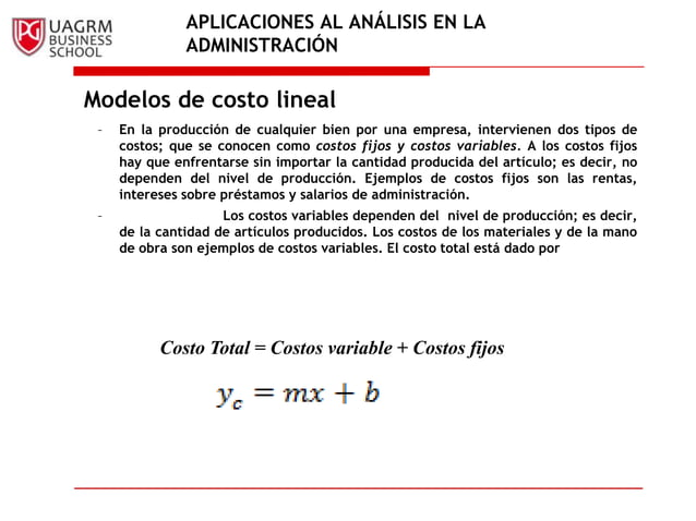 Tema 3,APLICACIONES DE ECUACIONES LINEALES EN LA ADMINISTRACION