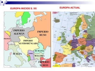 EUROPA INICIOS S. XX   EUROPA ACTUAL
 