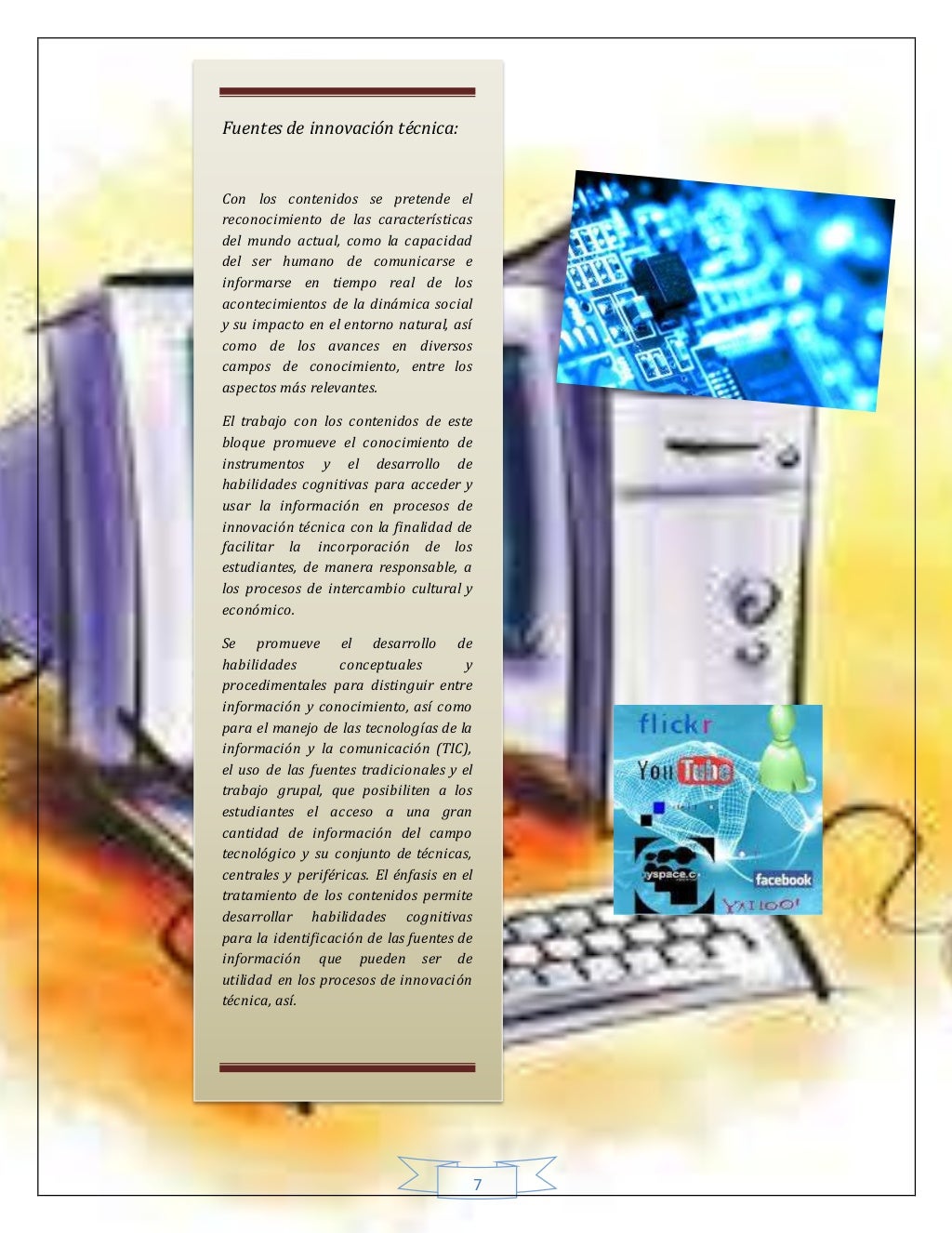 BLOQUE 1 TECNOLOGÍA INFORMACIÓN Y INNOVACIÓN TEMAS