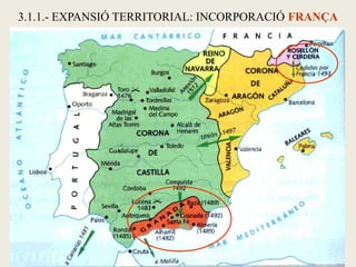 3.1.1.- EXPANSIÓ TERRITORIAL: INCORPORACIÓ FRANÇA
 