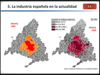 3.3.5. La industria española en la actualidad
Madrid,
2002
Madrid,
1964
 