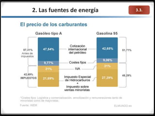 3.3.2. Las fuentes de energía
 