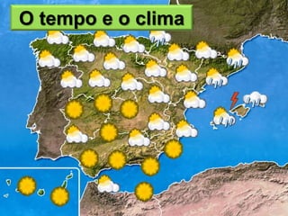 O tempo e o clima
 
